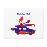 Kayak On Car - This is how I roll! postcards