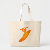 kayak orange crush canvas bag