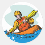 kayak paddler paddling canoe kayaking sticker