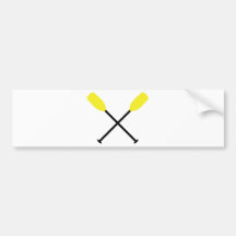 kayak paddles crossed bumper stickers