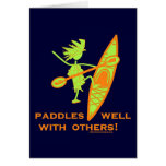 Kayak Shirt, Kayak Gift, Bumper Sticker and more! Greeting Card