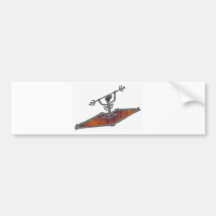 Kayak Steel Bones Bumper Stickers