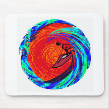 Kayak Still Reds Mouse Pads