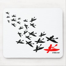 Kayak Swarm Mousepads