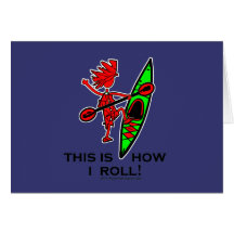 Kayak This Is How I Roll II Card