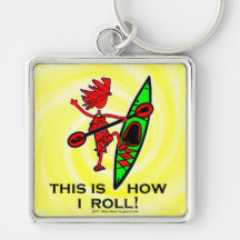 Kayak This Is How I Roll II Keychains