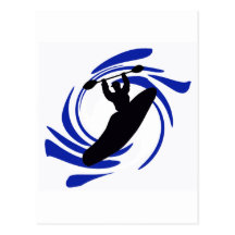 Kayak Washing Machine Post Card