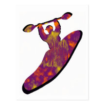 kayak wave jams postcard