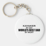 Kayaker World's Best Dad by Night Keychains