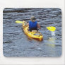 Kayaking down the river mouse pad