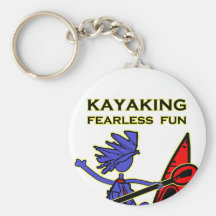 Kayaking Fearless Fun Keychains