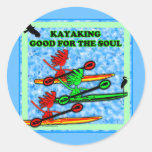 Kayaking Good For The Soul Stickers