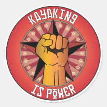 Kayaking Is Power Sticker