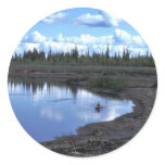 Kayaking on the Black River Stickers