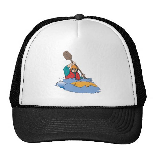 kayaking rafting graphic hat