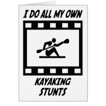 Kayaking Stunts Greeting Cards