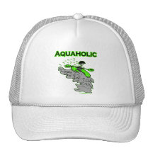 Kayaking Whitewater Silhouette Trucker Hat