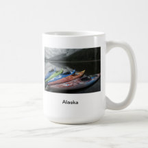 Kayaks at Windfall Harbour, Admiralty Island, Alas Mugs