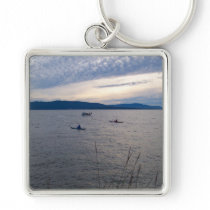 KAYAKS ON BELLINGHAM BAY KEYCHAIN
