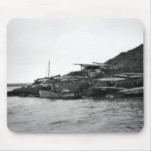 Kayaks on Nunivak Island Mouse Mat