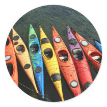 Kayaks! Round Sticker