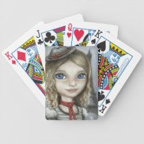 Kayla in Paris playing cards