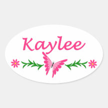 Kaylee (Pink Butterfly) Sticker