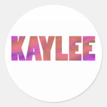 Kaylee Round Sticker