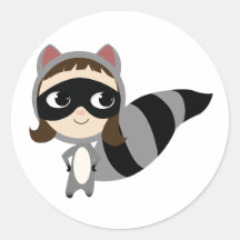 Kaylee The Racoon! Round Sticker