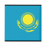 Kazakhstan Flag Refrigerator Magnet