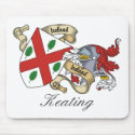 Keating Family Crest mousepads