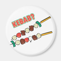 Kebab? Refrigerator Magnets