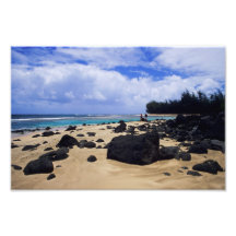 Kee Beach on Kauai Photo Print