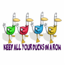 keep all your ducks in a row cut out