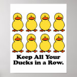 Keep All Your Ducks in a Row Print