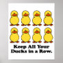 Keep All Your Ducks in a Row Print
