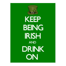 Keep Being Irish Postcard