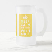 Keep Calm And Agree With Nick ~ Political U.K Coffee Mug