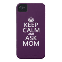 Keep Calm and Ask Mum - all colours iPhone 4 Case-Mate Cases