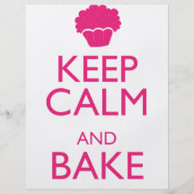KEEP CALM AND BAKE FLYER