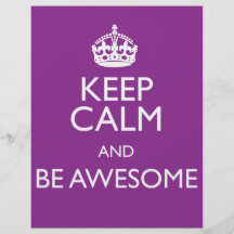 KEEP CALM AND BE AWESOME FLYER