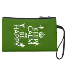 Keep Calm and Be Happy (dance) (customisable) Wristlets