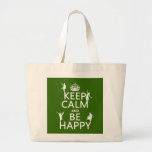 Keep Calm and Be Happy (dance) (customisable) Tote Bag