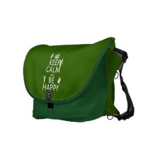 Keep Calm and Be Happy (dance) (customisable) Courier Bags