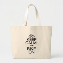 Keep Calm and Bike On Bags
