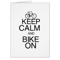 Keep Calm and Bike On cards