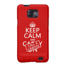 Keep Calm and Call A Lawyer (in any colour) Galaxy SII Covers