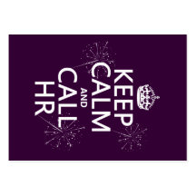 Keep Calm and Call HR (any colour) Business Cards
