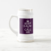 Keep Calm and Call HR (any colour) Coffee Mugs