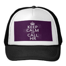 Keep Calm and Call HR (any colour) Mesh Hats